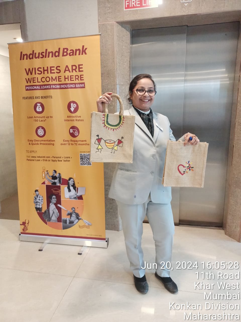 Jute Bag Painting (2)